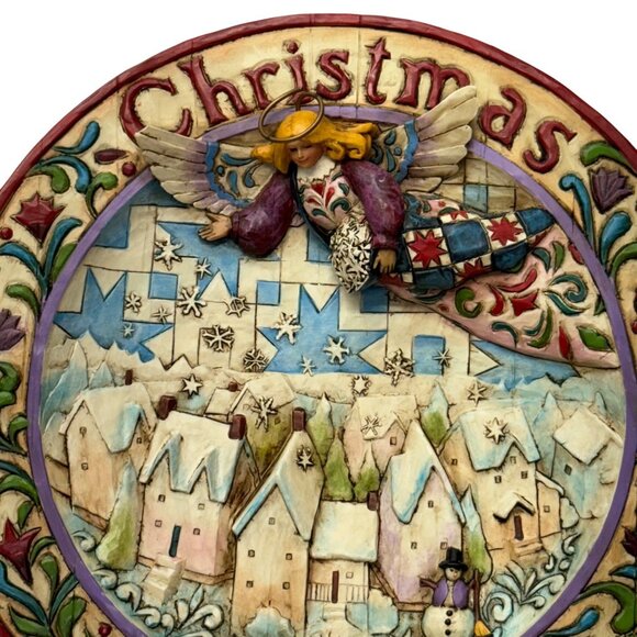 Jim Shore Heartwood‎ Creek 2005 Christmas 8”  Plate Sowing Joy Collectible Angel - Picture 11 of 13